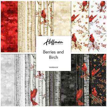 Berries and Birch  Yardage by Hoffman Fabrics, Image