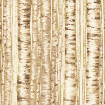 Berries and Birch X7795-33G Cream Gold by Hoffman Fabrics, Image