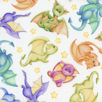 Dragon Friends 4DF-1 by Jason Yenter for In The Beginning Fabrics, Image