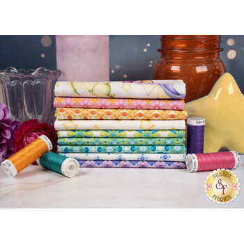 Dragon Friends  9 FQ Set by Jason Yenter for In The Beginning Fabrics, Image