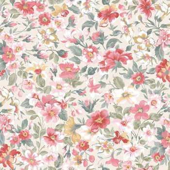 La Fleur Flannel MASF10992-EZ Cream/Multi by Maywood Studio, Image