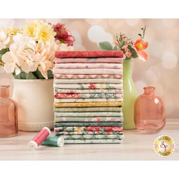 La Fleur Flannel  19 FQ Set by Maywood Studio, Image