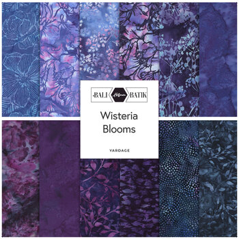 Bali Batiks - Wisteria Blooms  Yardage by Hoffman Fabrics, Image