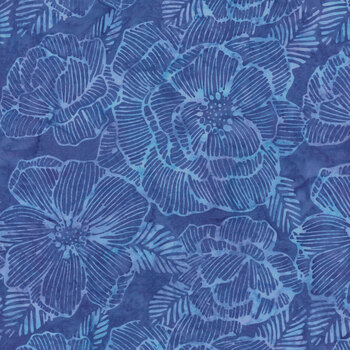 Bali Batiks - Wisteria Blooms X2621-229 Wisteria by Hoffman Fabrics, Image