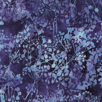 Bali Batiks - Wisteria Blooms X2618-424 Salvia by Hoffman Fabrics, Image