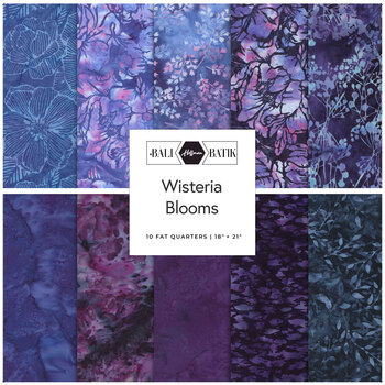 Bali Batiks Wisteria Blooms  Fat Quarter Bundle Hoffman Fabrics, Image