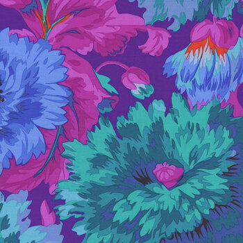 Kaffe Fassett Collective Classics Plus PWPJ134.BLUE Rosemary by FreeSpirit Fabrics, Image