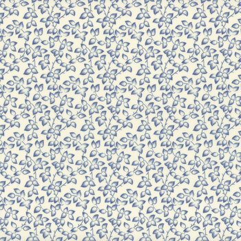 Middleboro Road R581563D-CREAM Leaves by Suzi Smith for Marcus Fabrics, Image