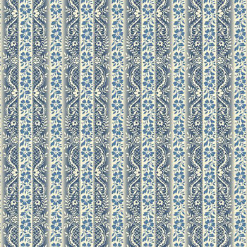 Middleboro Road R581567D-BLUE Stripe by Suzi Smith for Marcus Fabrics, Image