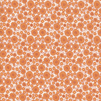 Aunt Grace Goes Scrappy R351525D-ORANGE Garden by Judie Rothermel for Marcus Fabrics, Image