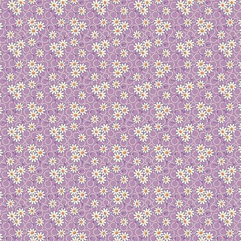 Aunt Grace Goes Scrappy R351527D-LILAC Daisy by Judie Rothermel for Marcus Fabrics, Image