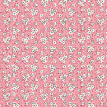 Aunt Grace Goes Scrappy R351527D-PINK Daisy by Judie Rothermel for Marcus Fabrics, Image