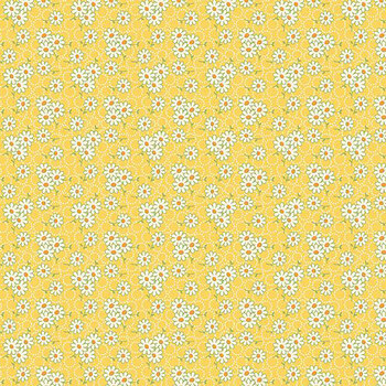 Aunt Grace Goes Scrappy R351527D-YELLOW Daisy by Judie Rothermel for Marcus Fabrics, Image