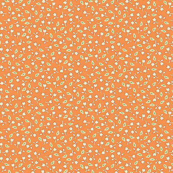 Aunt Grace Goes Scrappy R351529D-ORANGE Tulips by Judie Rothermel for Marcus Fabrics, Image