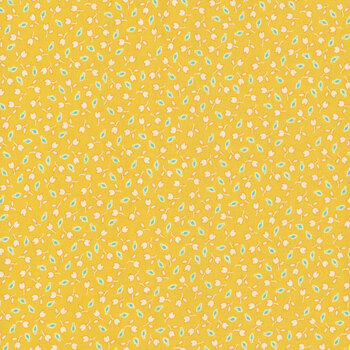 Aunt Grace Goes Scrappy R351529D-YELLOW Tulips by Judie Rothermel for Marcus Fabrics, Image
