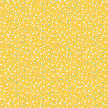 Aunt Grace Goes Scrappy R351529D-YELLOW Tulips by Judie Rothermel for Marcus Fabrics, Image