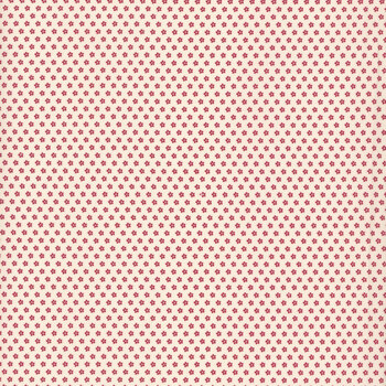 Aunt Grace Goes Scrappy R351533D-RED Mini Flowers by Judie Rothermel for Marcus Fabrics, Image
