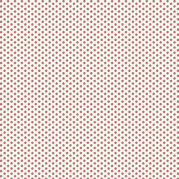 Aunt Grace Goes Scrappy R351533D-RED Mini Flowers by Judie Rothermel for Marcus Fabrics, Image