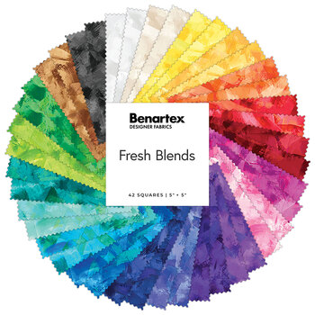 Fresh Blends  5x5 Squares by Benartex, Image