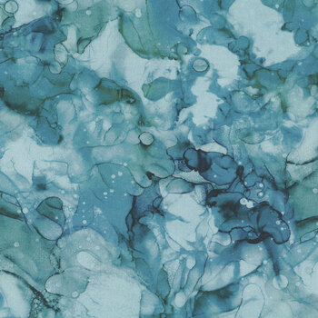 Fox Den DP28338-44 Blue by Deborah Edwards and Melanie Samra for Northcott Fabrics, Image