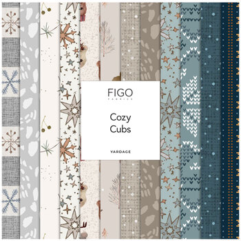 Cozy Cubs  Yardage by Bernadett Urbanovics for FIGO Fabrics, Image