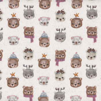 Cozy Cubs 91101-14 Bears Taupe by Bernadett Urbanovics for FIGO Fabrics, Image