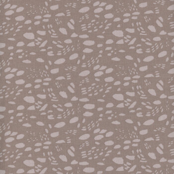Cozy Cubs 91108-36 Snow Tracks Brown by Bernadett Urbanovics for FIGO Fabrics, Image