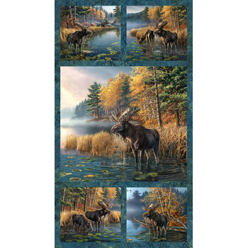 Autumn Woodland DP28410-48 Panel by Northcott Fabrics, Image