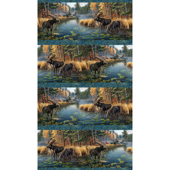 Autumn Woodland DP28411-48 by Northcott Fabrics, Image