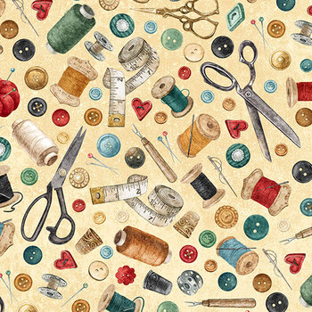 Stitchin' DP28344-12 by Deborah Edwards for Northcott Fabrics, Image