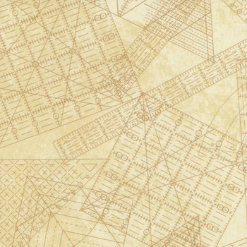 Stitchin' DP28349-12 Beige by Deborah Edwards for Northcott Fabrics, Image