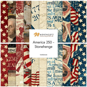 America 250  Yardage by Linda Ludovico for Northcott Fabrics, Image