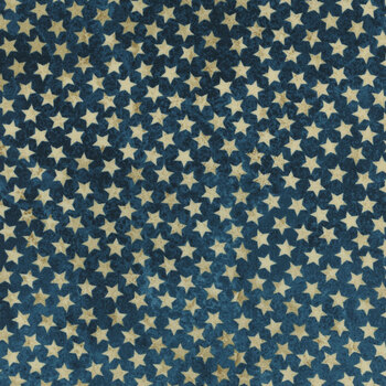 America 250 28375-49 Navy/Beige by Linda Ludovico for Northcott Fabrics, Image
