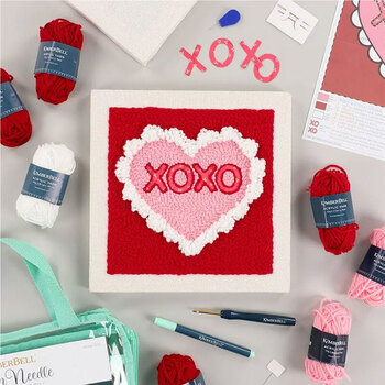 Hugs & Kisses Punch Needle Kit, Image