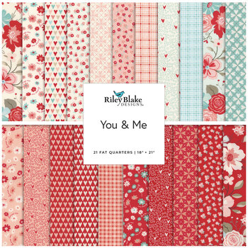 You & Me  21 FQ Set by Sandy Gervais for Riley Blake Designs, Image