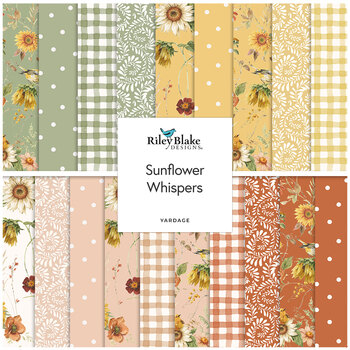 Sunflower Whispers  Yardage by Lisa Audit for Riley Blake Designs, Image