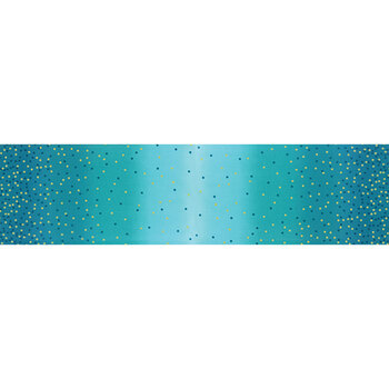 Best Ombre Confetti Metallic 10807-209M Turquoise by V and Co. for Moda Fabrics, Image