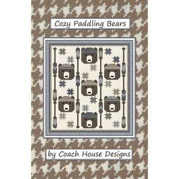 Cozy Paddling Bears Pattern - PDF Download, Image