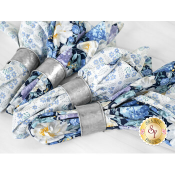  Cloth Napkins Kit - Morning Blooms - Makes 4, Image