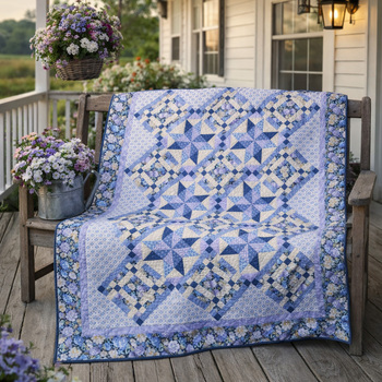  Morning Blooms Patchwork Quilt Kit, Image