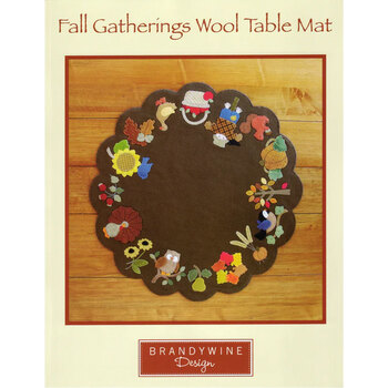 Fall Gatherings Wool Table Mat Pattern, Image