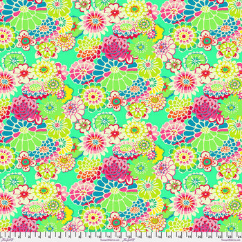 Kaffe Fassett Collective Classics Plus GP89.GREEN Asian Circles - Green by FreeSpirit Fabrics, Image