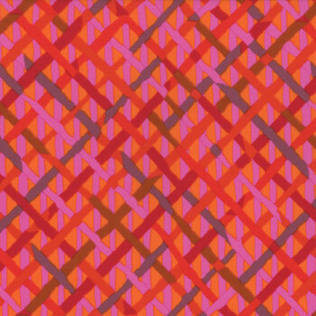 Kaffe Fassett Collective Classics Plus PWBM037.REDXX Mad Plaid - Cobalt by FreeSpirit Fabrics, Image