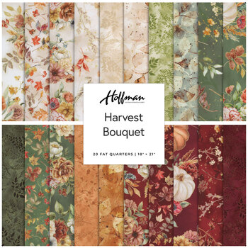 Harvest Bouquet  20 FQ Set by Hoffman Fabrics, Image