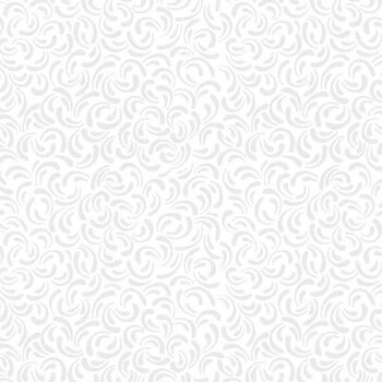 Essentials White on White 39092-100 Scattered Petals by Wilmington Prints, Image