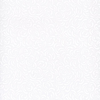 Essentials White on White 39092-100 Scattered Petals by Wilmington Prints, Image