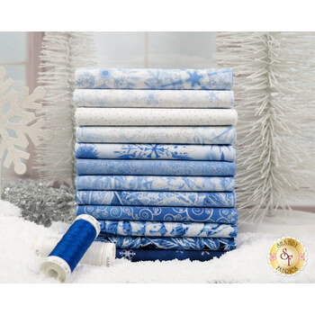 Ice  12 FQ Set by Timeless Treasures Fabrics, Image