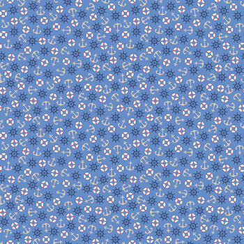 Yacht Club C15924-BLUE by Amanda Niederhauser for Riley Blake Designs, Image