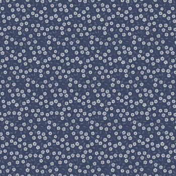 Forever Blooms LEICC65-3 Prussian Blue by Cassandra Connolly for Lewis & Irene, Image