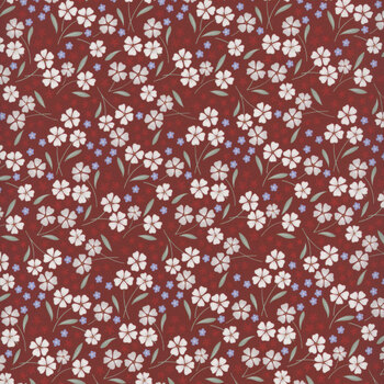 Forever Blooms CC64-3 Claret by Cassandra Connolly for Lewis & Irene, Image